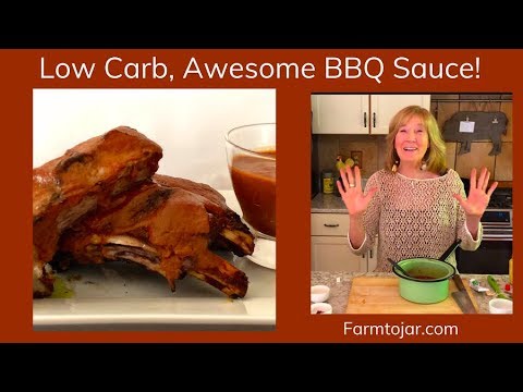 Low Carb, low sugar BBQ Sauce for Ribs &amp; Grilled Meats
