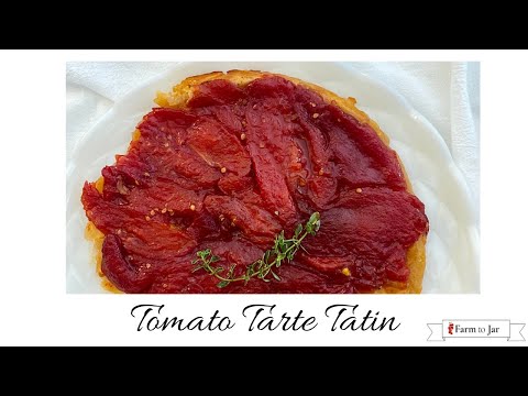 Sweet Tomato Tarte Tatin - Step by step tutorial