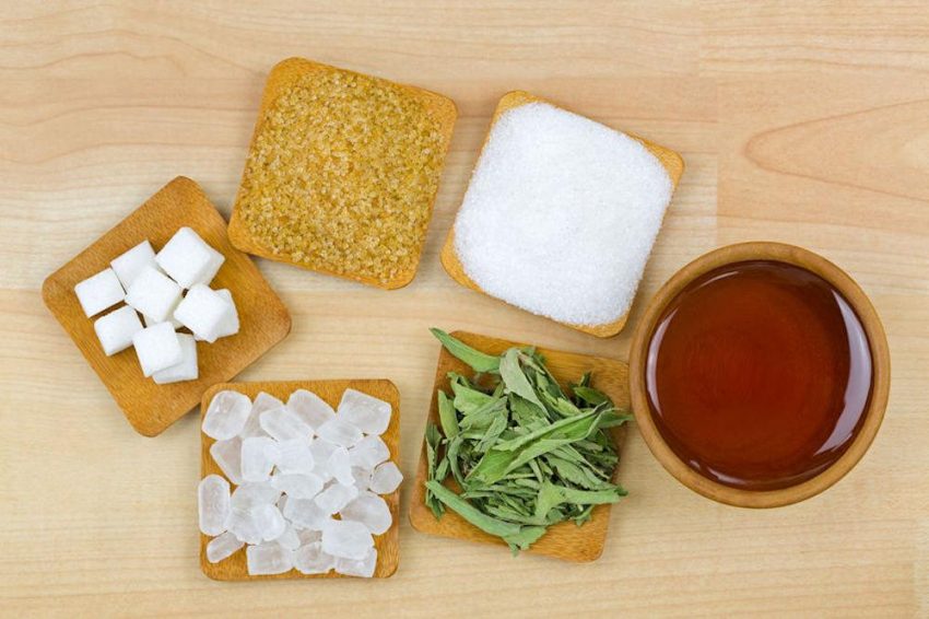 Examples of some of the alternatives for refined white sugar