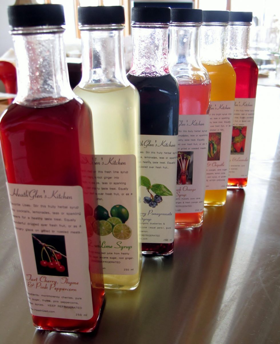 Unique homemade fruit simple syrups for drinks like tea, coffee, sparkling water, Italian sodas, and cocktails