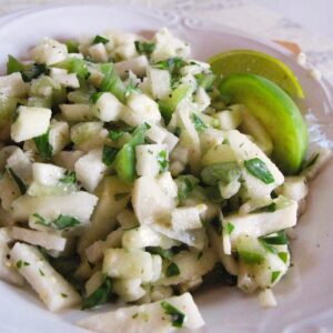 Jimama tomatillo salad