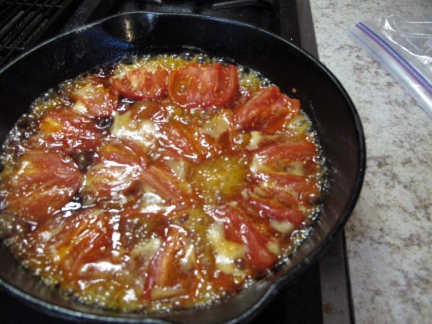 Caramelizing Tomatoes