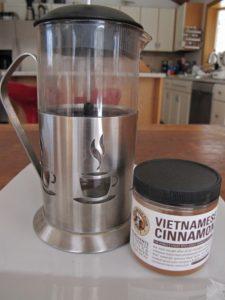 Coffee and Vietnamese Cinnamon to have for the 16:8 intermittent fasting on the slow carb diet.