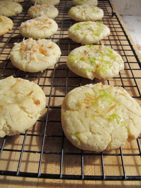Coconut Cookies with Marmalade Glaze