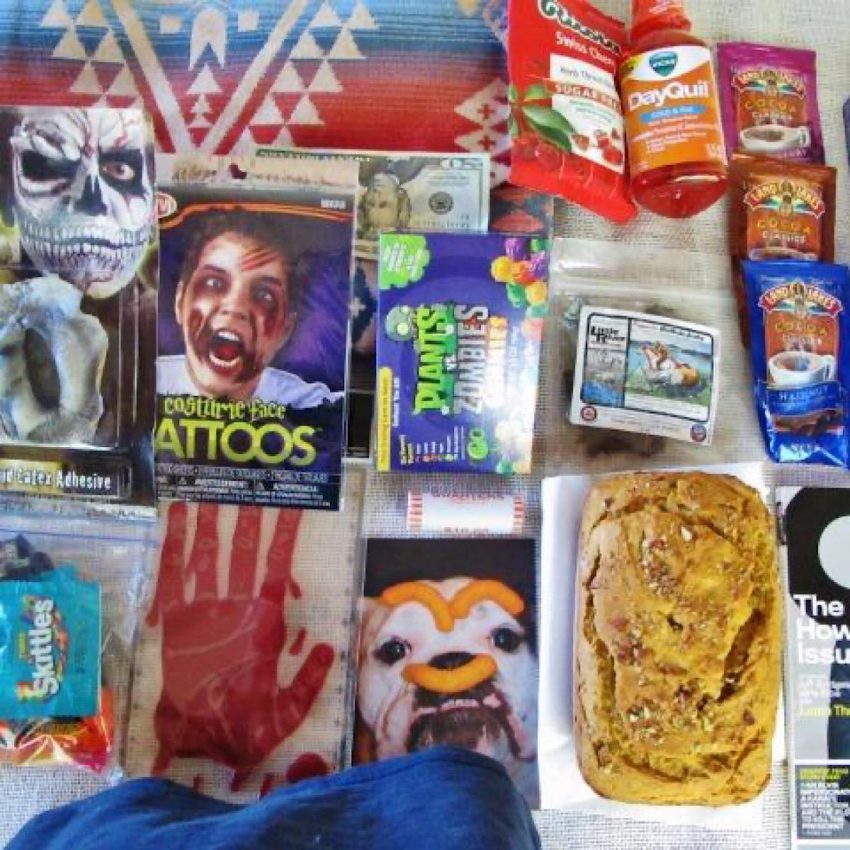 Halloween college care package for the boy