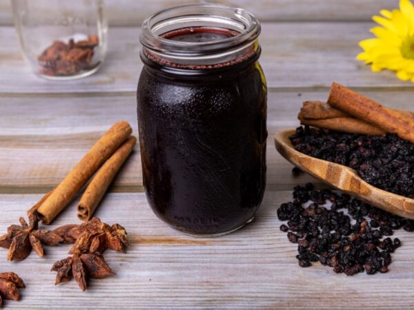 Black currant syrup infused with cinnamon and star anise.