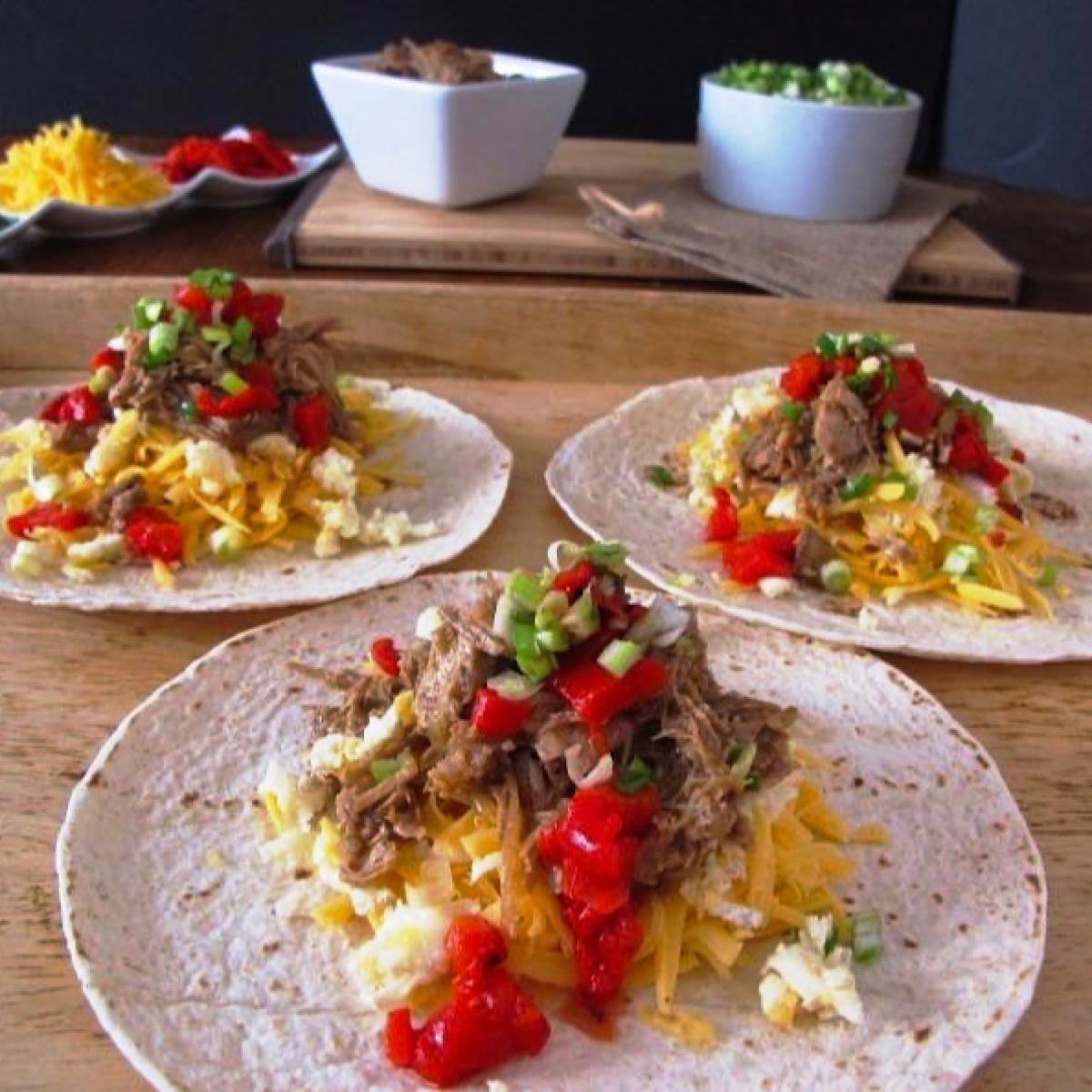 Example of tacos made from a low carb taco bar