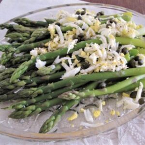 Asparagus and egg side dish