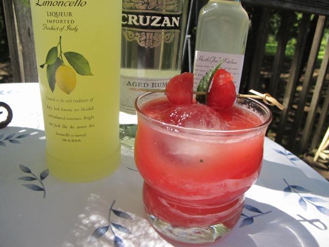 Watermelon Limoncello drink (mojito)