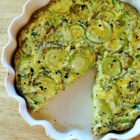 Low Carb Zucchini Frittata for Breakfast or Snacks
