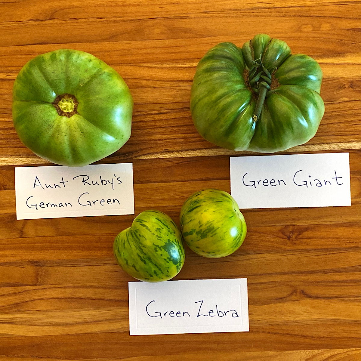3 Green Heirloom Tomato varieties