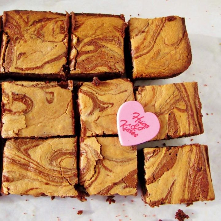 Raspberry Cheesecake Brownies without packaged mix