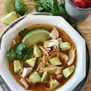 Low carb Mexican Chicken Lime Soup