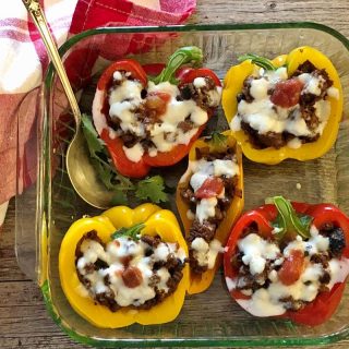low carb or keto stuffed peppers