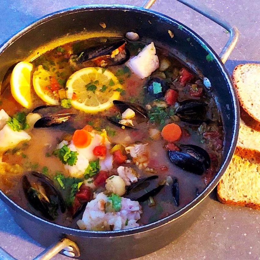 Mexican fish stew - Sopa de Pescado