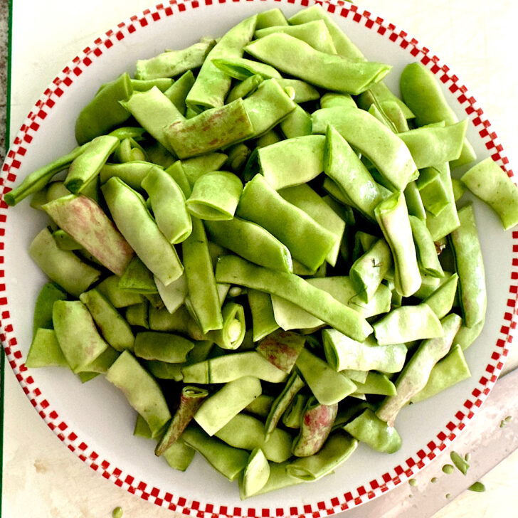 Flat Beans (Romano Beans) for the Italian Kitchen Garden