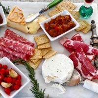 Example of a low carb cheese plate