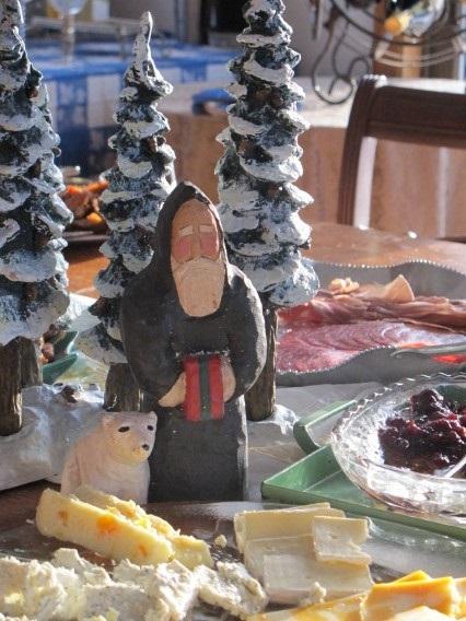 Example of a Christmas cheese board