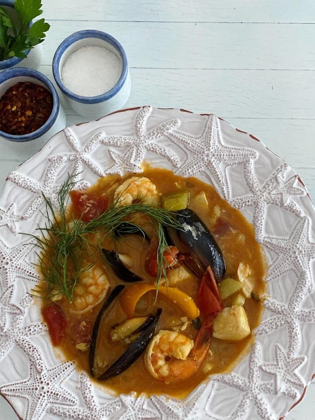 low carb French bouillabaisse