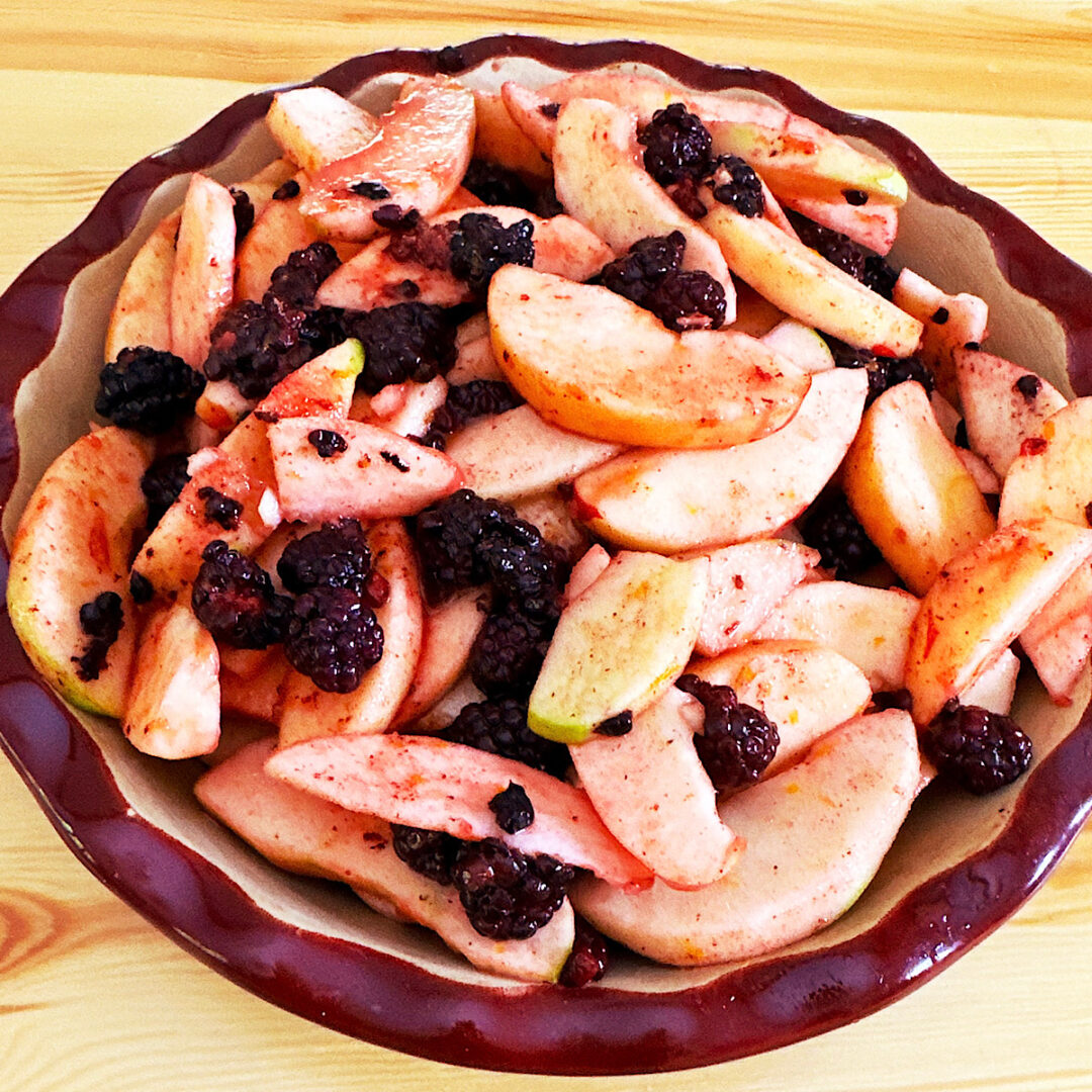 Apple Blackberry Crisp (Crumble) Oat Topping Farm to Jar