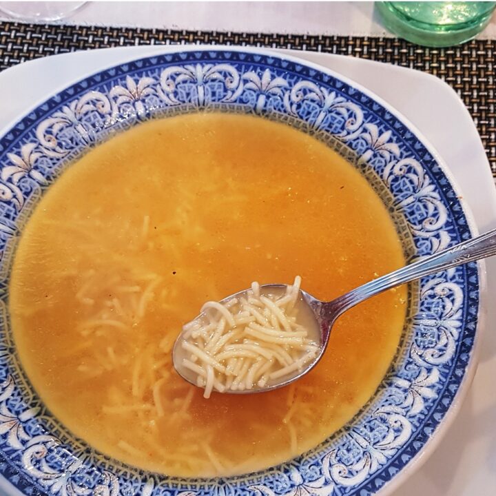 Sopa de Fideo (Mexican Noodle Soup) Adding Leftover Turkey