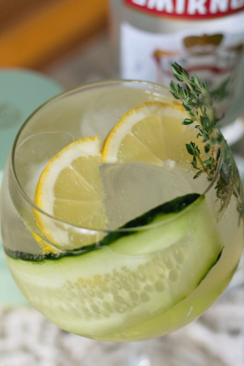 White Tea Cocktail With Cucumber & Sparkling Water Farm to Jar Food
