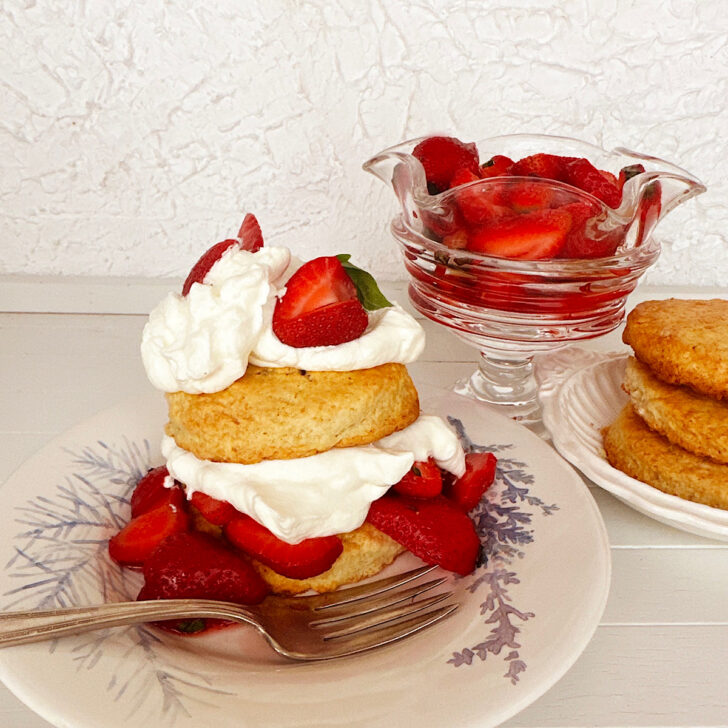 Old Fashioned Strawberry Shortcake: No Butter or Buttermilk