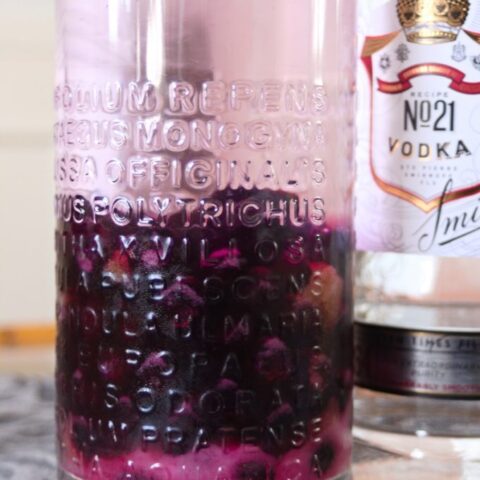 Blueberry Infused Vodka: (+Blueberry Lemonade Cocktail Recipe)