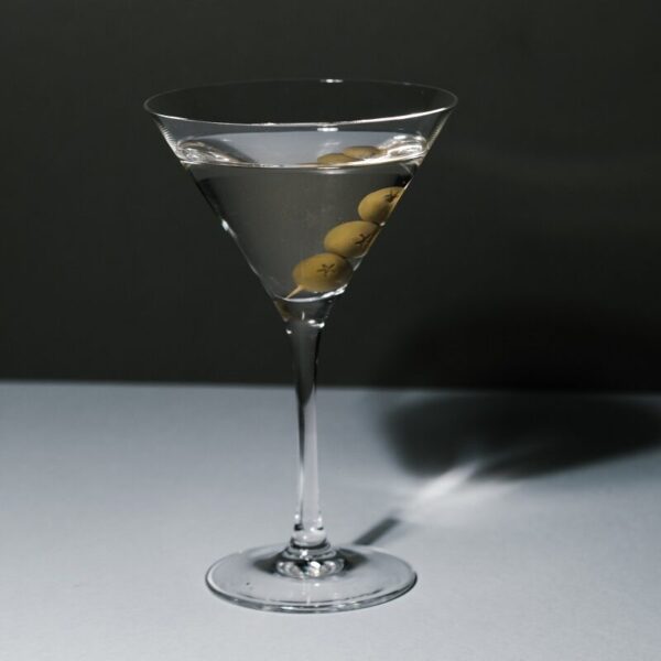 Classic martini cocktail