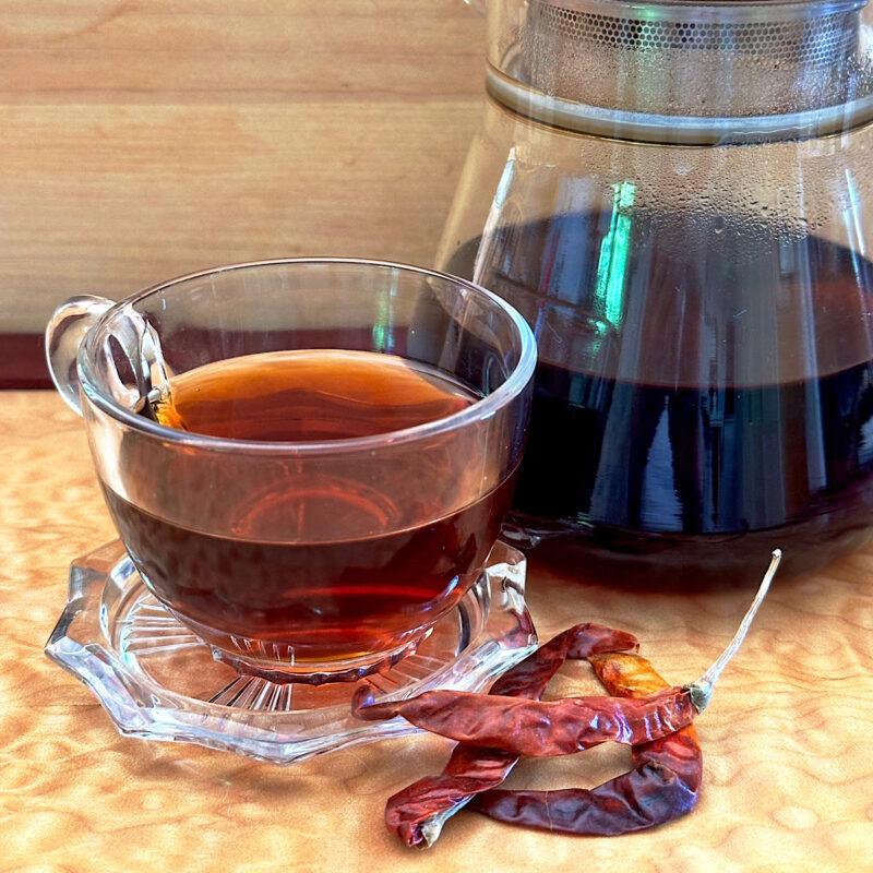 Spicy China black brewed tea from Dorothy Stainbrook's Wellness tea collection