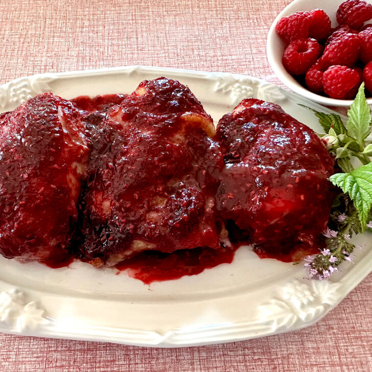 Raspberry Chipotle Sauce Baked Chicken