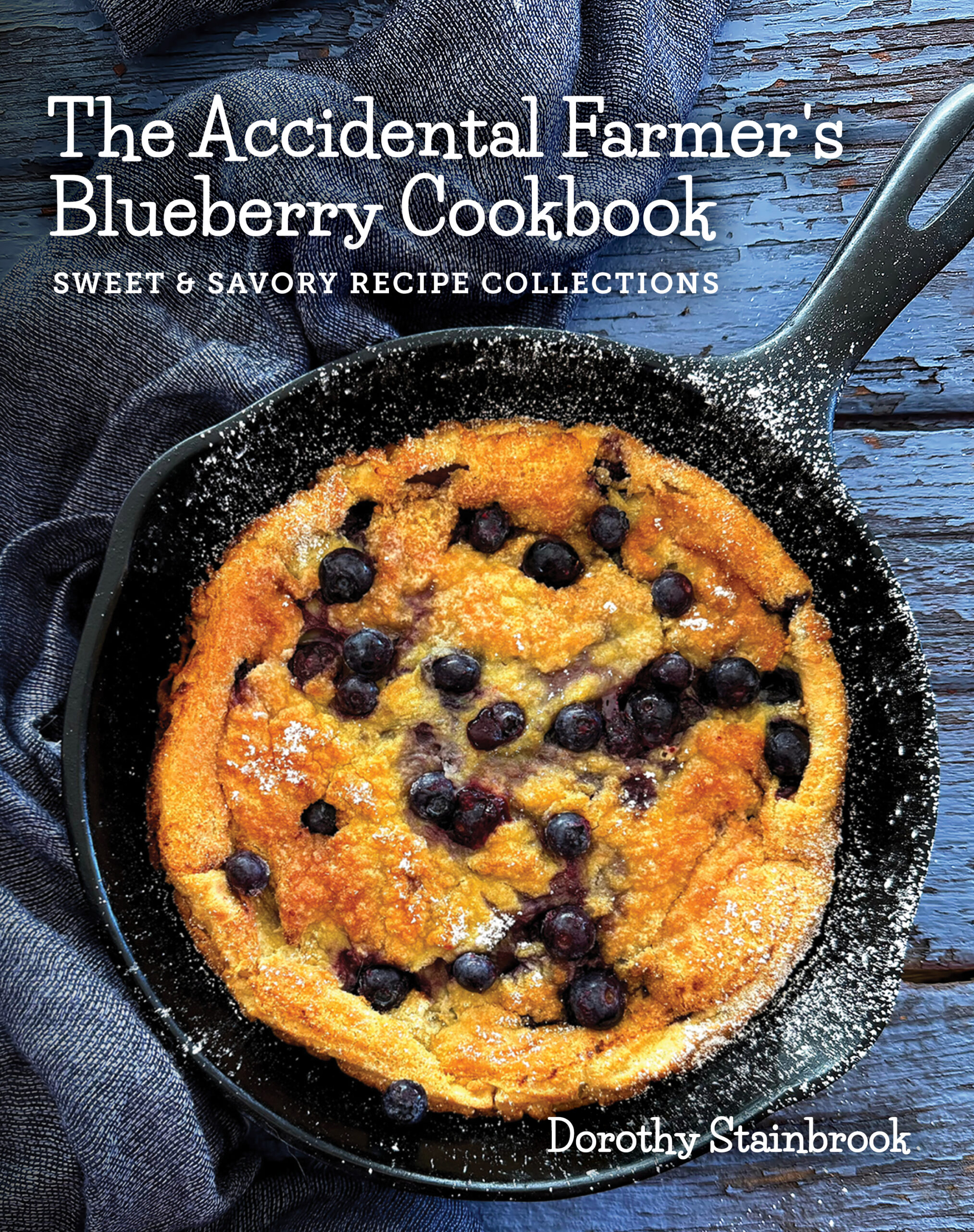 cover image of the blueberry cookbook