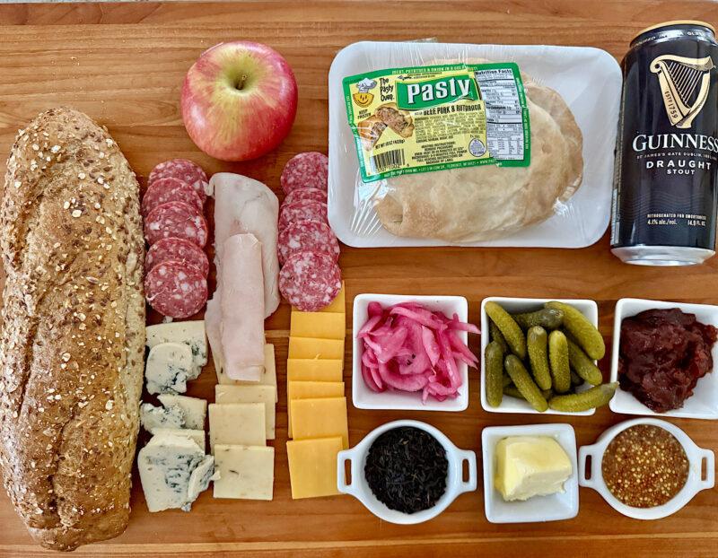 Ingredients for a ploughman's lunch documented as a post on farmtojar.com