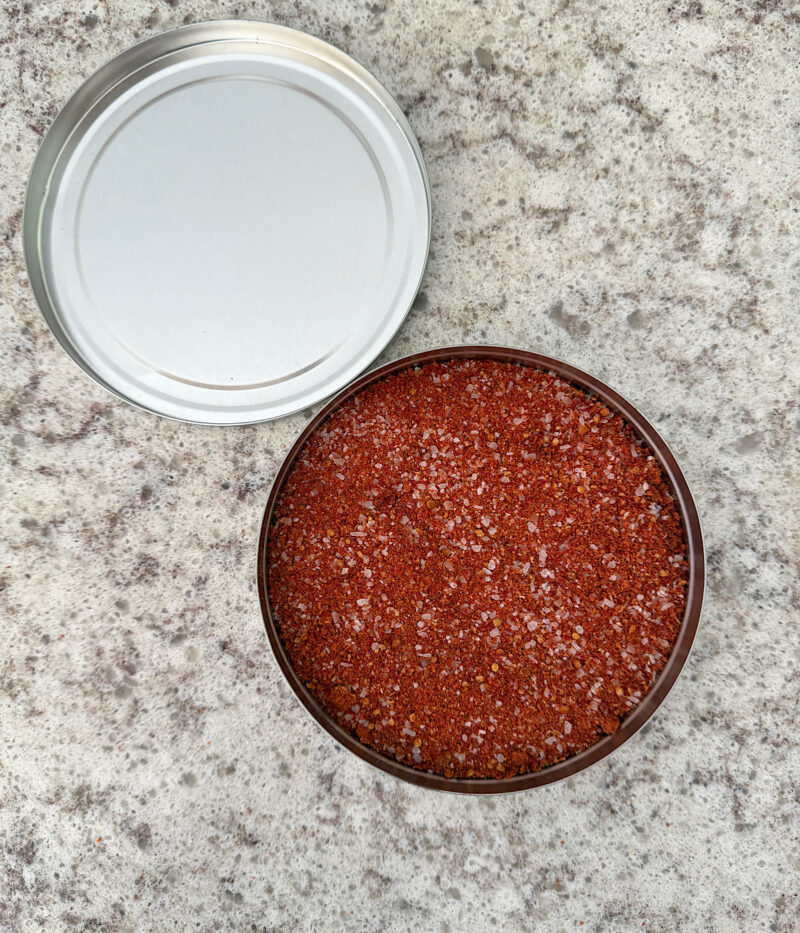 Tomato salt: a 1:1 ration by weight of dried, ground tomatoes and kosher salt.
